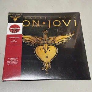 Bon Jovi "Greatest Hits" Limited Edition Tiger Eye LP/Vinyl Compilation New - Picture 1 of 2
