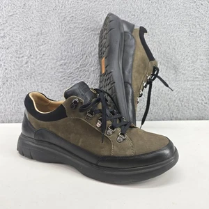 Samuel Hubbard Shoes Mens 11.5 M Performance Walker Green Suede Leather Sneaker - Picture 1 of 15