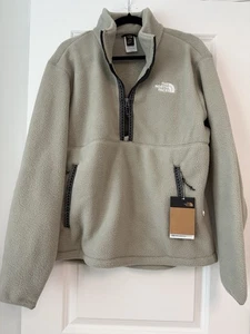 The North Face Men’s Fleeski 1/4 Zip Fleece Clay Grey Medium NWT $110 - Picture 1 of 7