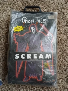 NEU VERSIEGELT 1997 Vintage Scream Ghostface Erwachsene Maske KOSTÜM - Bild 1 von 3