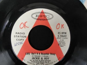 Jackie & Roy - Life (isn't it a beautiful thing)/Kenny's Minuet - promo 45RPM - Bild 1 von 3