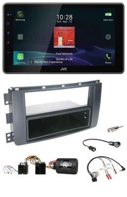 JVC DAB Lenkrad Bluetooth USB Autoradio für Smart ForFour 2004-2006 schwarz - Bild 1 von 4