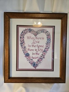 Impresión de interiores para el hogar cuando hay amor en el hogar hay alegría en el corazón firmada - Imagen 1 de 6