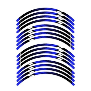 For Honda VTR1000 Firestorm 00 01 02 03 04 05 17 inch Wheel Sticker Blue DOT - Picture 1 of 11