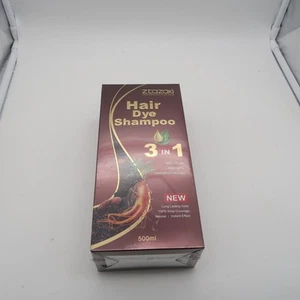 Ztazaki 3 in 1 Hair Color Dye Shampoo Ammonia Free 3.38oz (New) - Chestnut Brown - Picture 1 of 5