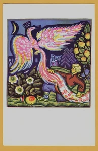 1967 Märchen "Iwan Zarewitsch und der Feuervogel" Zaubervogel Sowjetische Postkarte - Bild 1 von 2