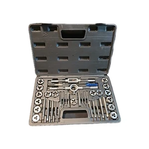 Brand New! 40 Piece Tap & Die Set In Black Case - Picture 1 of 8