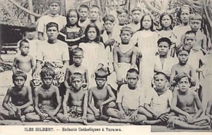 Kiribati - Gilbert-Inseln - TARAWA - katholische Kinder - Verlag. unbekannt - Bild 1 von 2