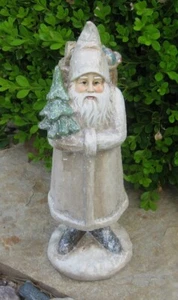 Belsnickle SANTA Figur + Baum + Spielzeugkorb * Primitiv / French Country Christmas * Neu - Bild 1 von 11
