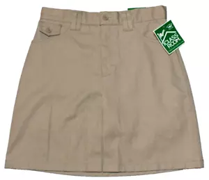 NWT Classroom Khaki Canvas Skort Skirt Uniform Girls Size 10 w/ Pockets - Picture 1 of 13