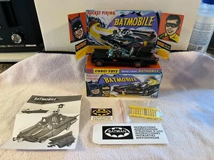 CORGI 267 BATMOBILE GLOSS BLACK TOW HOOK ISSUE MISSILES & PAPERWORK NEW BOXED - Picture 1 of 12