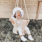Macrame Baby Swing Natural Rope Hammock for Baby Macrame Swing Chair for Baby