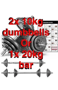 20kg Adjustable Dumbbells/Weights - Picture 1 of 4