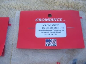 (2) Cromiance CC-650-385-1 Connector Kit 14.0L Detroit Diesel 2 Position Female - Bild 1 von 3
