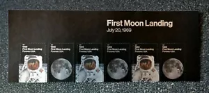 2019USA #5399-5400 Forever First Moon Landing 1969 - Header Strip of 6 Mint - Picture 1 of 1