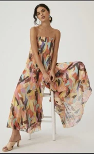 New Anthropologie Ranna Gill Waistless Jumpsuit Size Extra Small - Picture 1 of 7