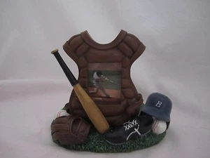 Jarro de velas grande de béisbol Yankee y soporte para fotos NUEVO - Imagen 1 de 5