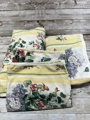 Funda de Almohada Wamsutta Vintage Floral Rosa Amarilla Hecha en EE. UU. Shabby Chic Granja Foto 1 de 4