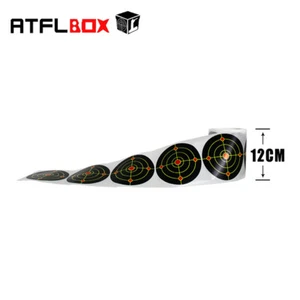 4.7''Bullseye Splatter and Sefl Adhesive Shooting Target Paper 100pcs/roll  - Picture 1 of 4