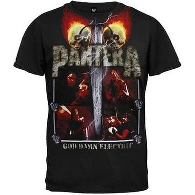 Pantera Lightning Skull T-Shirt Black 2XL Officially Licensed Rock Heavy Metal - Image 1 of 2