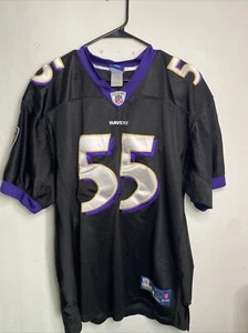 Maglia Reebok Terrell Suggs #55 Baltimore Ravens NFL nera e viola taglia. 50 - Foto 1 di 8