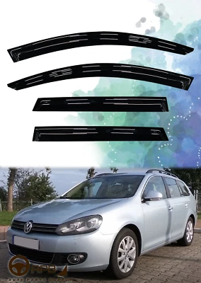 For Volkswagen Golf Variant 2010-2014 Deflector Window Visors Guard Vent Weather - Image 1 of 4