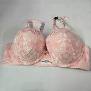Victoria Secret PINK Women Bra 36D Pink FLoral Lace Underwire Perfect Shape NWT - Picture 1 of 11
