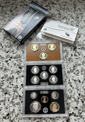 2016-S U.S. SILVER PROOF 13 COIN SET ORIGINAL BOX & COA REAGAN, FORD, NIXON - Image 1 of 4