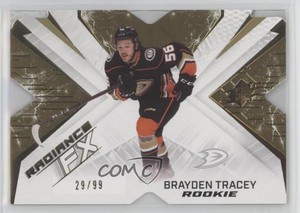 2022-23 SPx Radiance F/X Rookies Gold /99 Brayden Tracey #RFX-70 Rookie RC