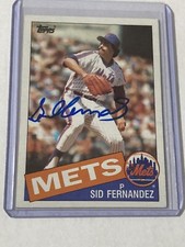 Sid Fernandez🔥On Card Auto🔥Authentic 1985 Topps #649 New York Mets
