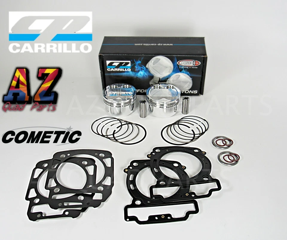 Kawasaki Teryx 750 90mm 840cc Big Bore Bore CP Pistons & Cometic Top End Gaskets - Image 1 of 1