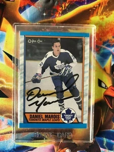 1989/90 O-Pee-Chee #273 Daniel Marois TORONTO Maple Leafs Signed Autograph VG - Bild 1 von 2