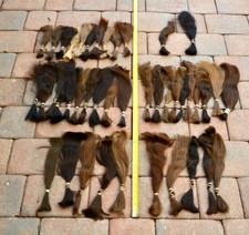 42 NON-REMY HUMAN HAIR PONYTAILS  (8”  to 14 ")   (1 Kilo of Hair) 
