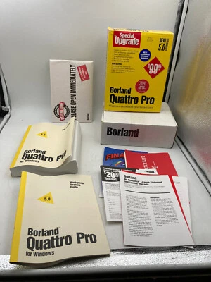 Borland Quattro Pro Ver 5.0 for Windows 3.1 3.5" Disks Retail Box New Sealed - Image 1 of 2