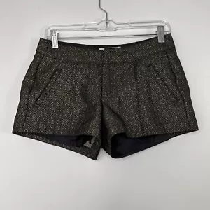 Old Navy Shorts Women's Size 2 Black Gold Geometric Casual Dress Hot Pants - Picture 1 of 8