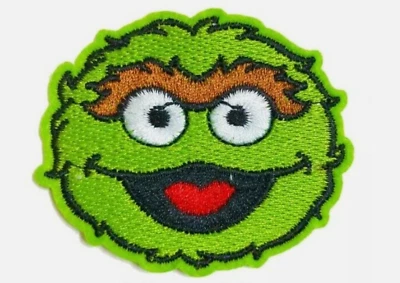 UB OSCAR THE GROUCH - SESAME STREET - Embroidered Iron On/ Sew-On Patch - NEW