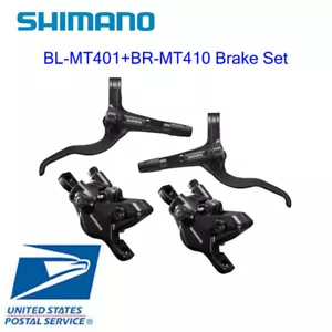 Shimano Deore BL-MT401 BR-MT410 2 Piston Disc Hydraulic Brake Set MTB - Picture 1 of 1