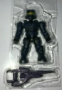 HALO MEGA BLOKS UNSC SPARTAN dark BLUE  MINIFIGURE FROM 97520 COMPLETE NEW  - Picture 1 of 2