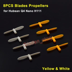 8Pcs Rotor Blades Propellers Spare Parts For Hubsan Q4 Nano H111 Mini Quadcopter - Picture 1 of 4
