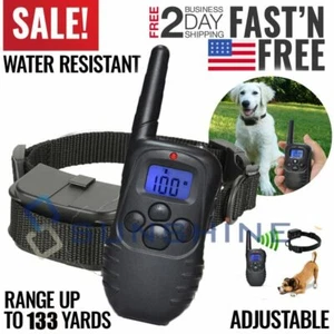 Dog Shock Training E Collar With Remote Electric Trainer Small Large Big 133YD - Picture 1 of 12