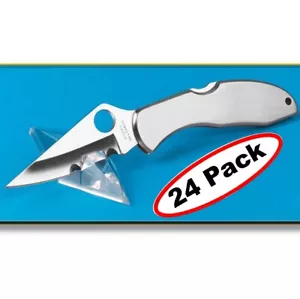 Spyderco großer Messer Displayständer Bx 24 Stck. Acryl Diamantform Keile CT03 - Bild 1 von 3