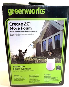 Greenworks 5209902 Premium Foam Cannon, Pressure Washer 3700 PSI New - Picture 1 of 8