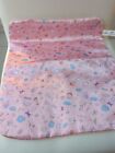 zapf creations pink satin blanket cot bed pram quilt  baby annabell 16&quot; x 13&quot;