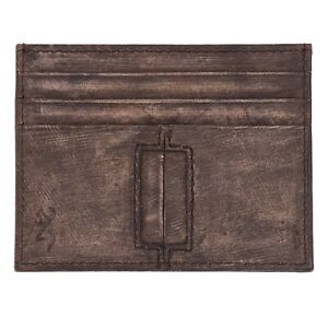 Browning Genuine Leather Card Master Wallet -  Heritage Wood Grain