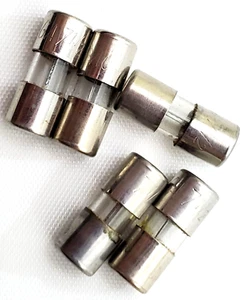 NEW OEM Buss Fuses 7-1/2A 32V 1AG Vintage Tin Can 5 Pack - Picture 1 of 1