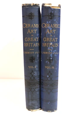 1878 2vol The Ceramic Art Of Great Britain Antique & Art Collect Reference Books - Image 1 of 4