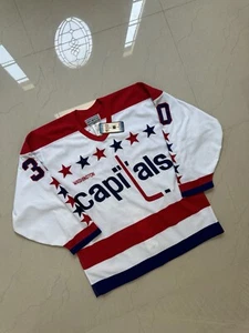 Maglia da hockey Maska CCM NHL Washington Capitals Carey Air-Knit taglia 48 cinturino vintage - Foto 1 di 17
