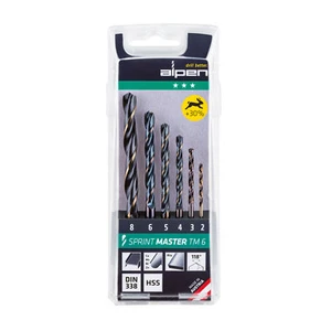 punte elicoidali alpen TM 6 HSS Sprint Master DIN 338 RN set 6 pezzi 2,0 - 8,0 mm - Foto 1 di 4