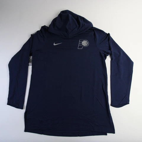 Indiana Pacers Nike NBA Authentics Dri-Fit Long Sleeve Shirt Men's Navy New Cover