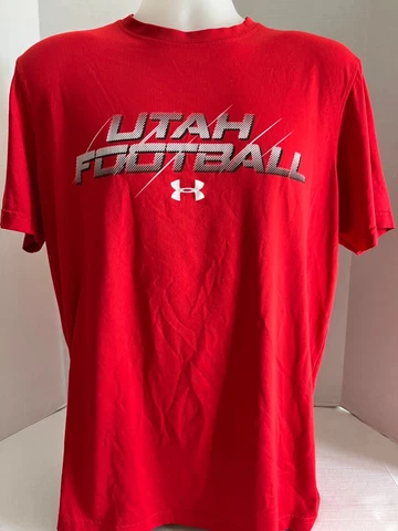 Utah Utes Football 19 Under Armour Athletic T-Shirt Size Large Cover